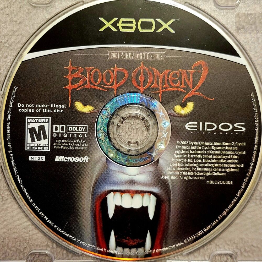 OG Xbox: Blood Omen 2  ■Disc Only■ CLN DISC  / FAST Next Day Shipping